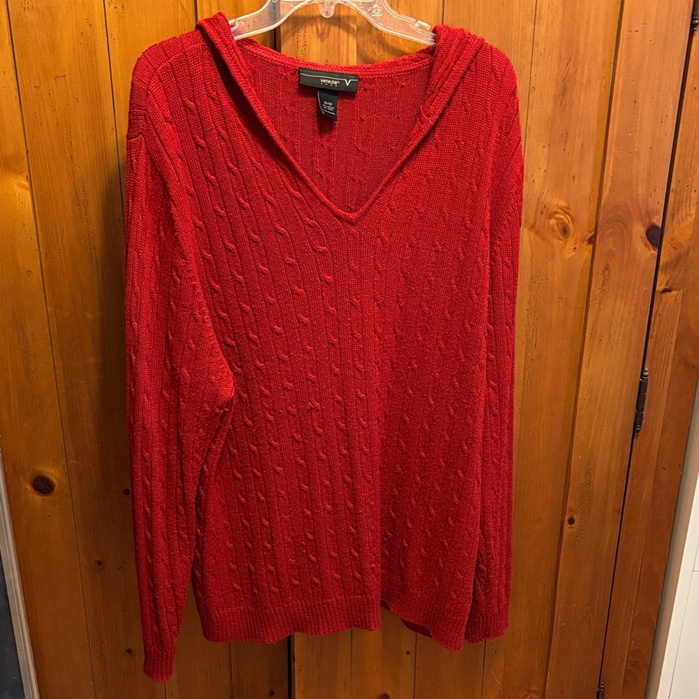 Lane Bryant Red V-Neck Sweater